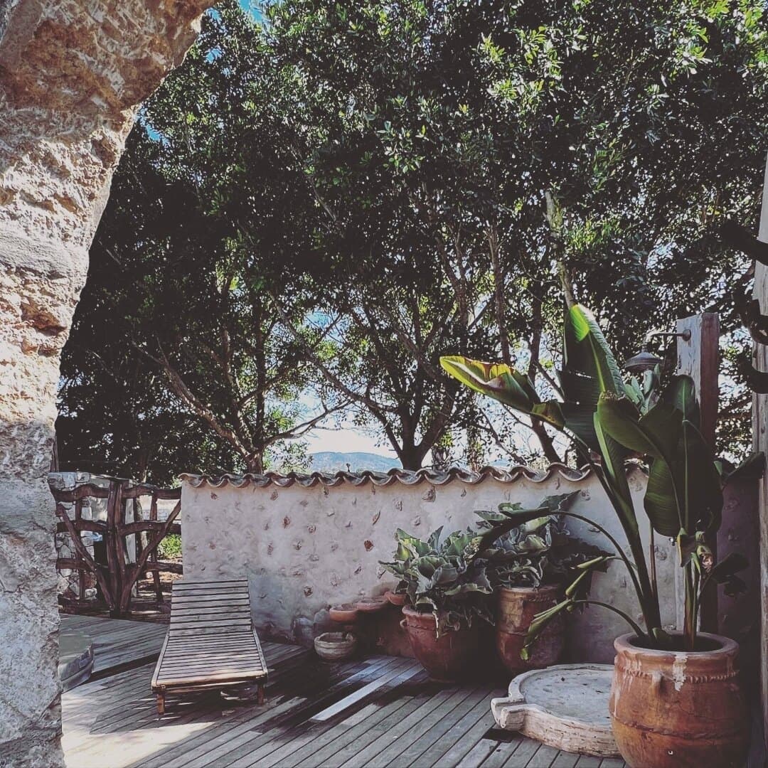 Innenhof mit Olivenbaum – Mallorca