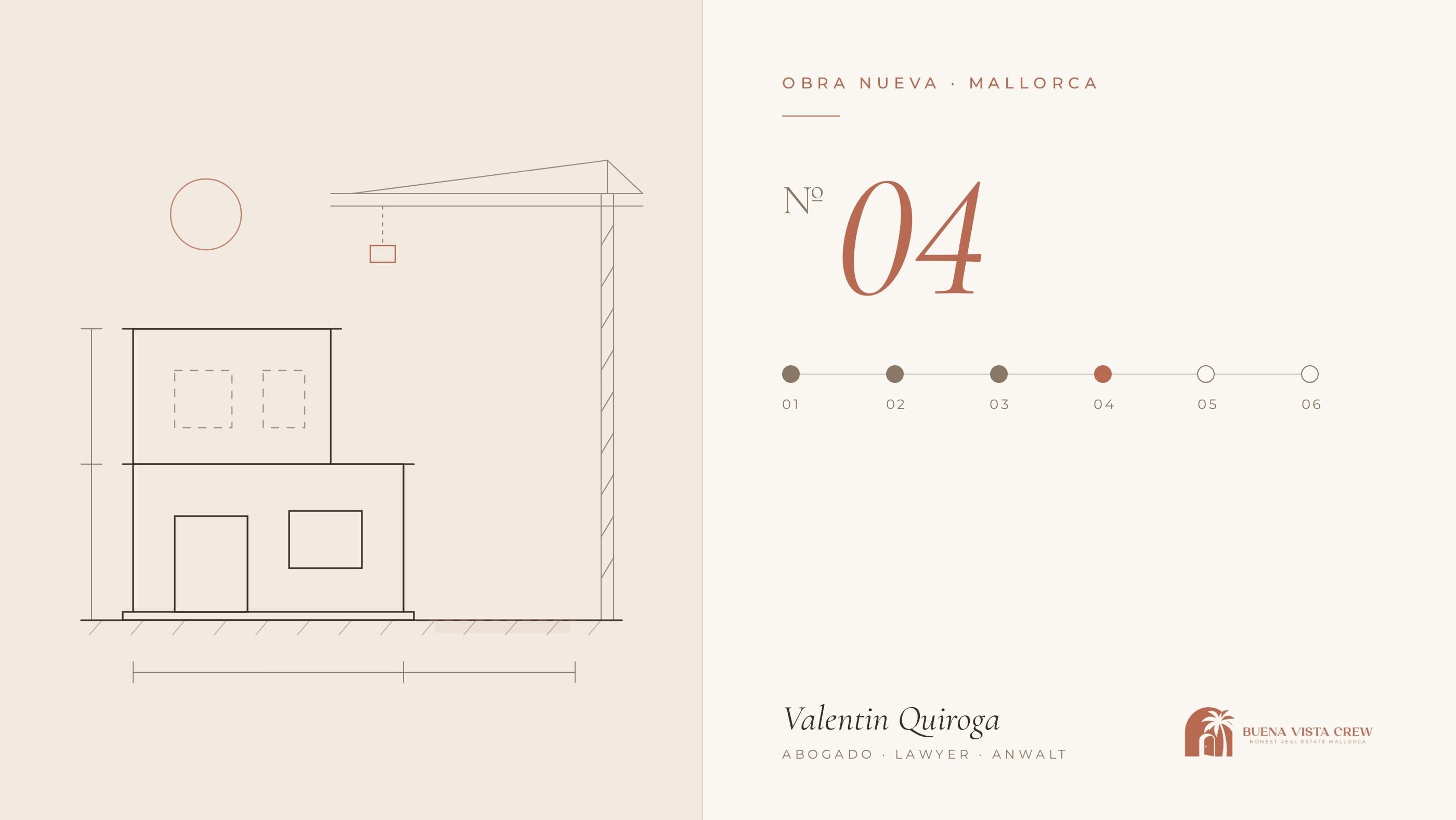 Serie Neubau kaufen Nr. 04, Obra Nueva, Nota Simple und Flächenangabe im Grundbuch